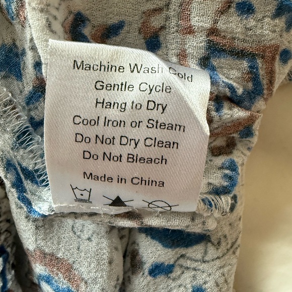 XiRENA Tayler drawstring pants in white mosaic - Picture 7 of 7